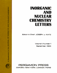 Go to journal home page - Inorganic and Nuclear Chemistry Letters